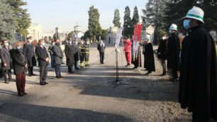 Monza Inaugurato il cippo a ricordo vittime Covid