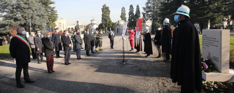 Monza Inaugurato il cippo a ricordo vittime Covid