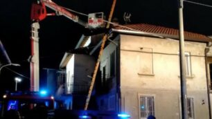 I vigili del fuoco a Macherio