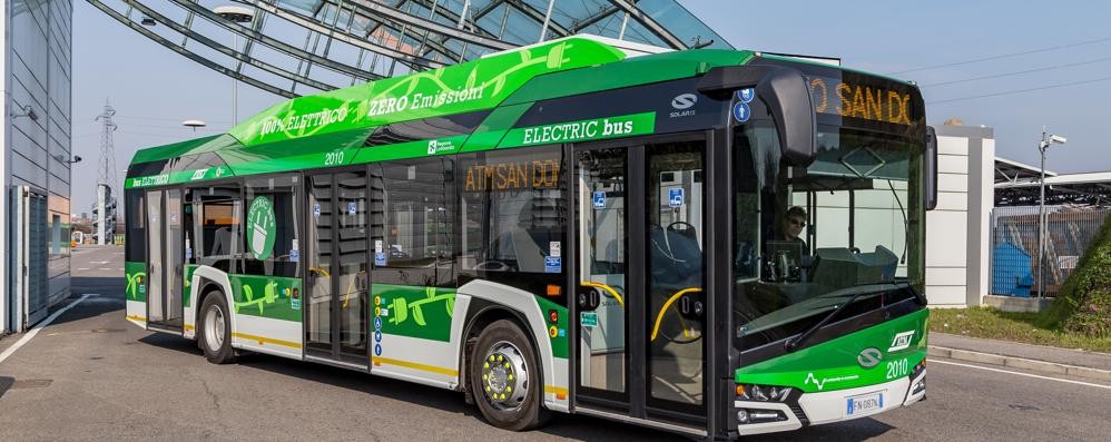 Un autobus elettrico utilizzato da atm