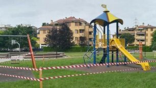 I nuovi giochi al parco della Fortuna a Caponago