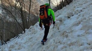 Soccorso alpino ricerche uomo scomparso Carate Brianza in val Biandino Introbio