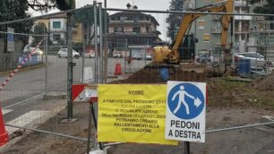 La zona del cantiere delle cinque frecce