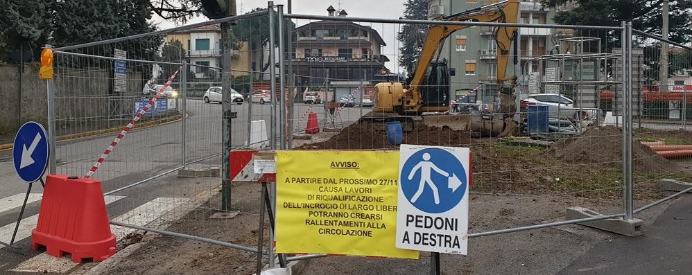 La zona del cantiere delle cinque frecce