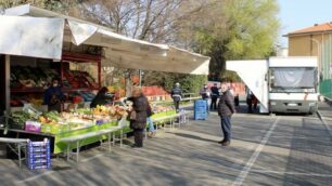 Il mercato del Lazzaretto la scorsa primavera, in coincidenza con il primo lockdown