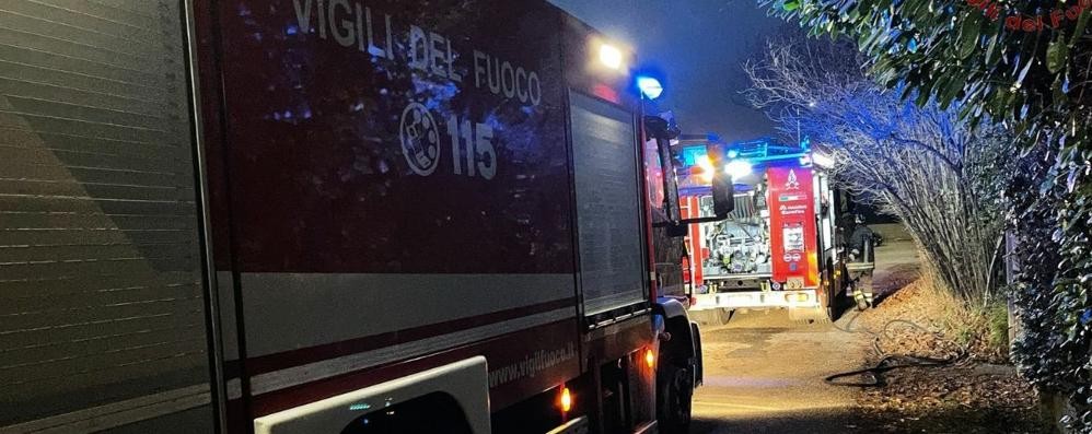 L’intervento dei vigili del fuoco