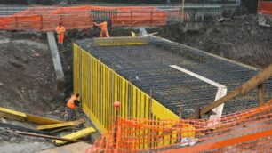 Monza cantiere sottopasso via Einstein