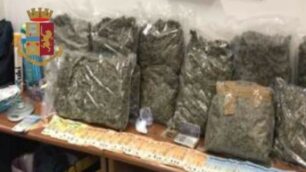 Parte della droga sequestrata in Brianza
