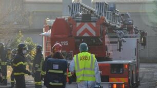 Intervento vvf Brianza incendio Mariano Comense