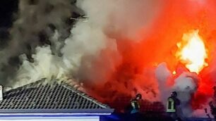 Incendio Mariano intervento vvf Seregno Lazzate