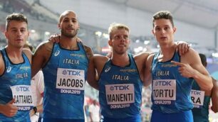 Tortu 4x100 staffetta Mondiali Doha