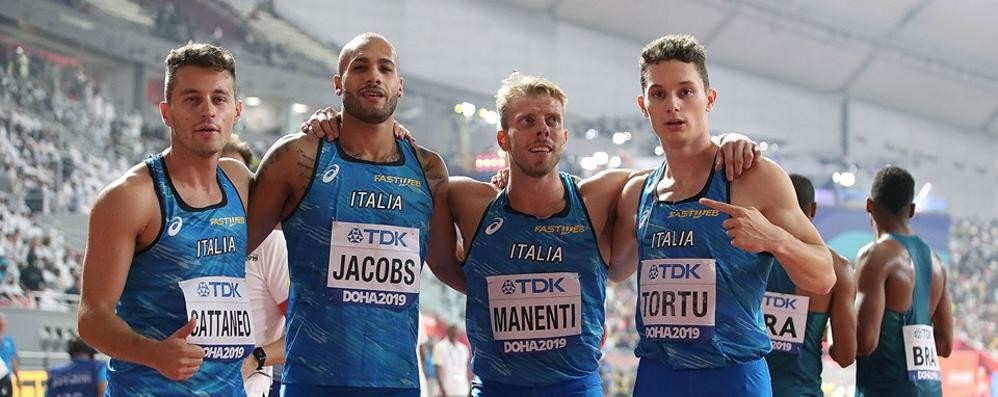 Tortu 4x100 staffetta Mondiali Doha