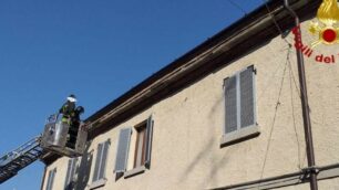 I vigili del fuoco al lavoro