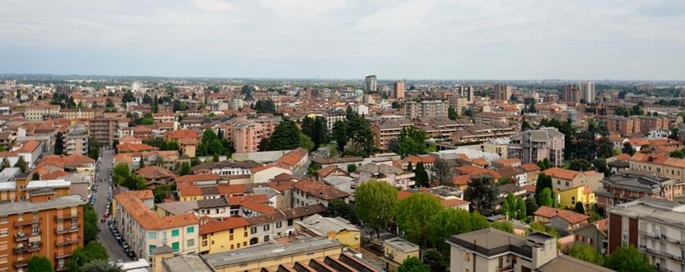 La città di Seregno vista dall’alto
