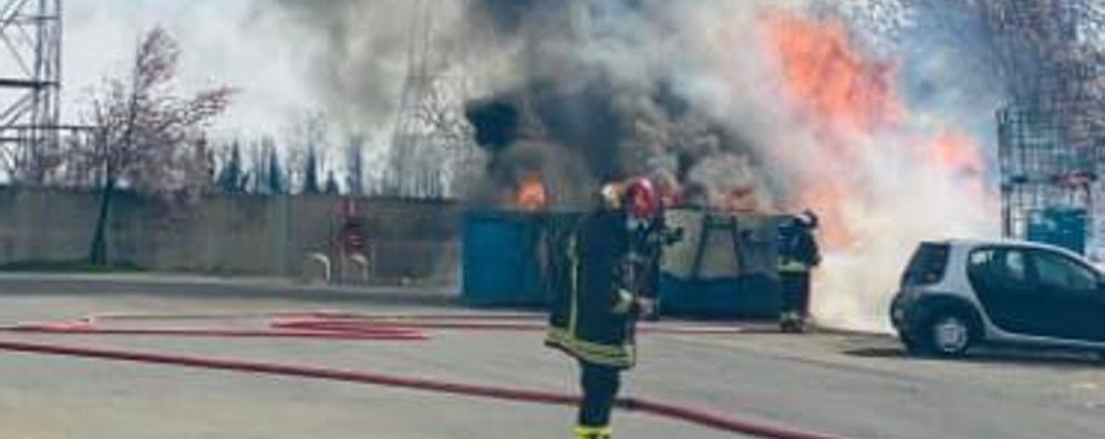 L’incendio di Cornate