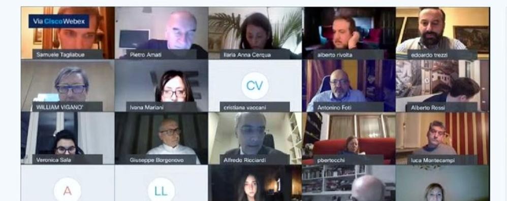 La videoconferenza del consiglio comunale