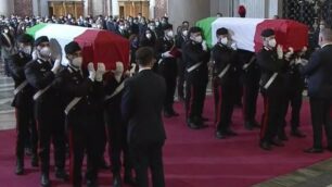 Limbiate Luca Attanasio funerali di Stato a Roma, un fotogramma della cerimonia