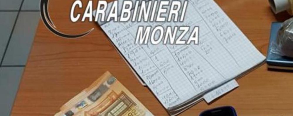 Il blocco utilizzato per rendicontare lo spaccio