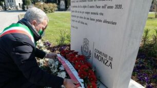 Monza: commemorazione delle  vittime del Covid,18 marzo 2021