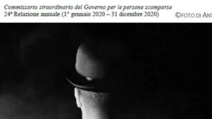 La copertina della Relazione annuale, la 24esima, realizzata dal Commissario straordinario del Governo per le persone scomparse (Foto di Antonio Casto)