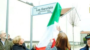 L’inaugurazione di largo Lea Garofalo nel 2015