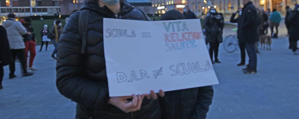 Monza Protesta genitori a gennaio