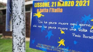 Lissone: le cartoline per la Giornata per le vittime della mafia