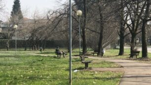 I giardini di via Mascagni dove verrà piantumato l’albero in ricordo e omaggio di Fabio Propato a Macherio.