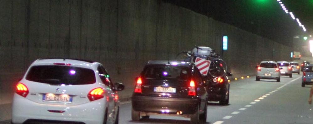 Il tunnel di viale Lombardia a Monza