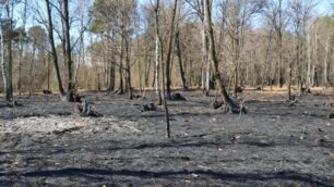 Incendio Mariano Comense con vigili del fuoco di Lazzate lunedì pomeriggio