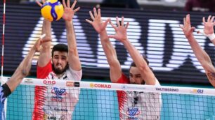 Pallavolo Vero Volley Monza Perugia semifinale playoff Superlega muro - foto Ufficio stampa