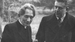 Cesare Angelini con Eugenio Montale