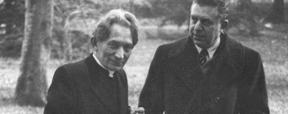 Cesare Angelini con Eugenio Montale
