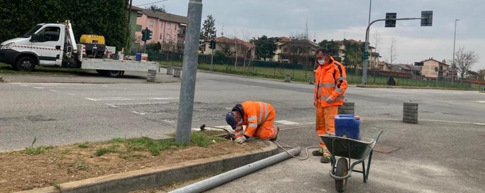 Villasanta semaforo intelligente San Fiorano