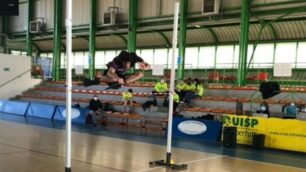 Un momento della gara di jump