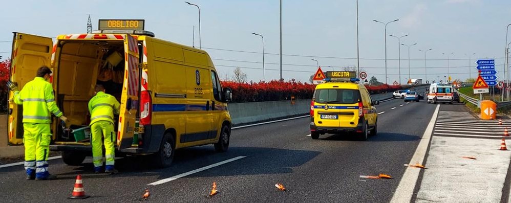 Incidente Statale 36 Giussano nord