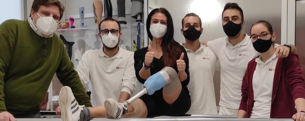 Giusy Versace protesi da Ortopedia Pirola