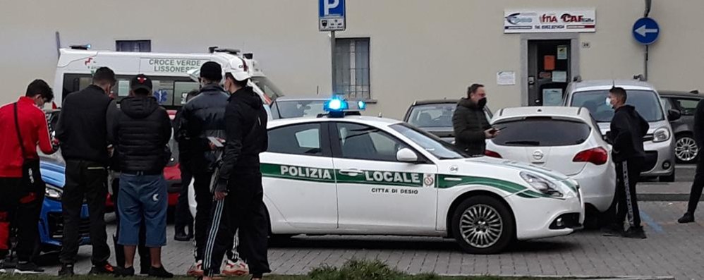 Polizia locale in via Pozzo Antico