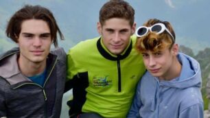 GIUSSANO i tre ragazzi di Robbiano - foto scattata prima dell’emergenza