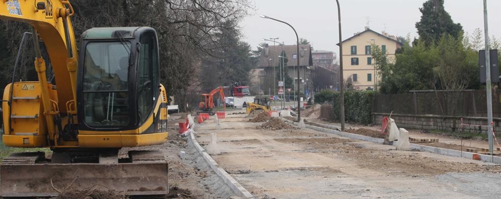 vimercate Oreno Cantiere via Rota