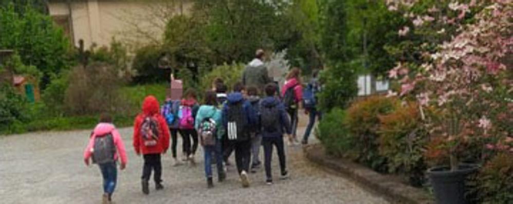 Un gruppo di bambini durante una delle attività del Patto educativo di comunità