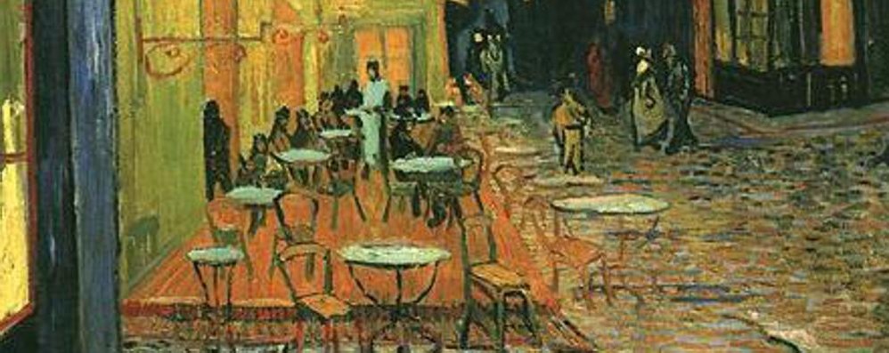 Terrazza del caffè la sera dipinto da Vincent Van Gogh ad Arles, in Provenza