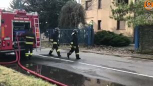 Agrate Brianza: vigili del fuoco al lavoro in via Euripide