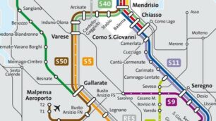 La mappa dei trasporti ferroviari