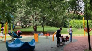 Villasanta, l’area giochi del parco di via Segantini