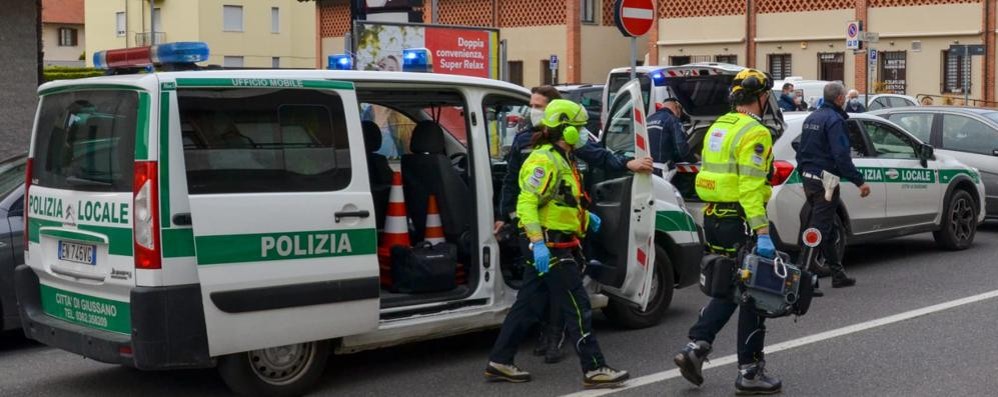 Incidente Giussano 21 aprile 2021: l’arrivo dell’elisoccorso