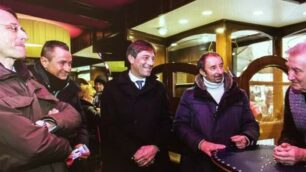 Vimercate: Egidio Roscio, primo a destra