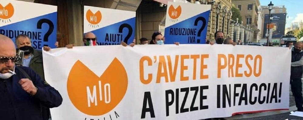 Una protesta in piazza del Mio nelle scorse settimane