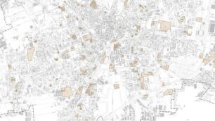 Una mappa di Monza con aree di rigenerazione urbana.