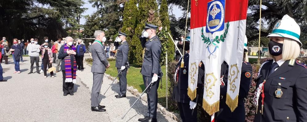 La commemorazione del 25 Aprile al cimitero